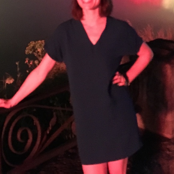 Saks Fifth Avenue shift dress - Admiral Blue - S - Picture 5 of 5